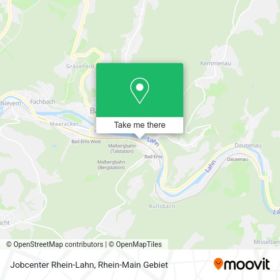Карта Jobcenter Rhein-Lahn