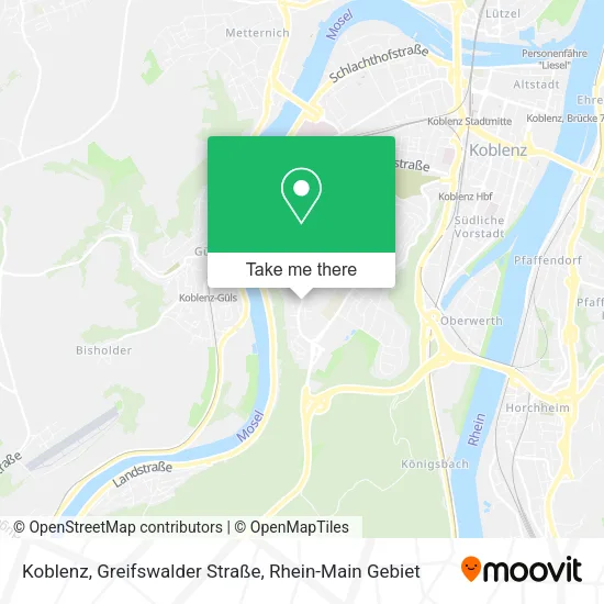 Карта Koblenz, Greifswalder Straße