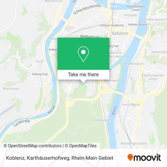 Карта Koblenz, Karthäuserhofweg