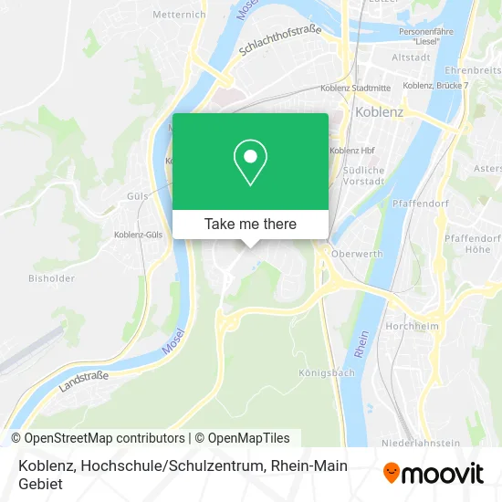 Карта Koblenz, Hochschule / Schulzentrum