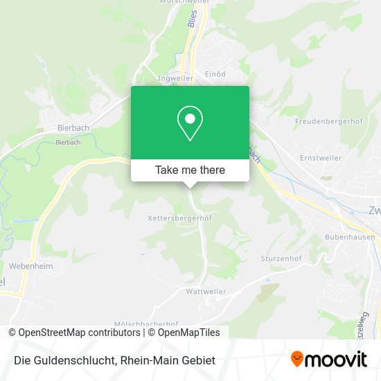Карта Die Guldenschlucht