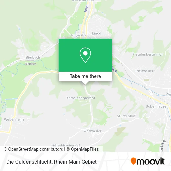 Карта Die Guldenschlucht