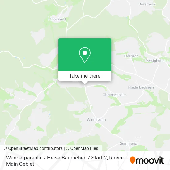 Карта Wanderparkplatz Heise Bäumchen / Start 2