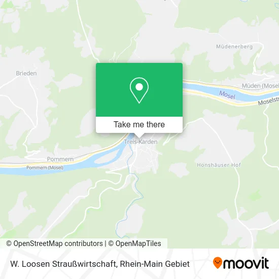 Карта W. Loosen Straußwirtschaft