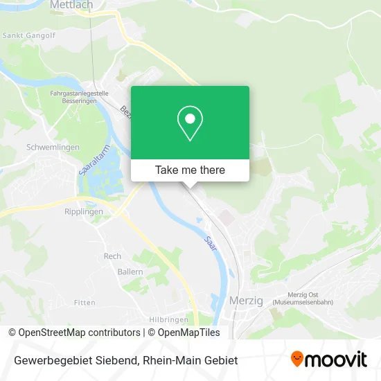 Карта Gewerbegebiet Siebend