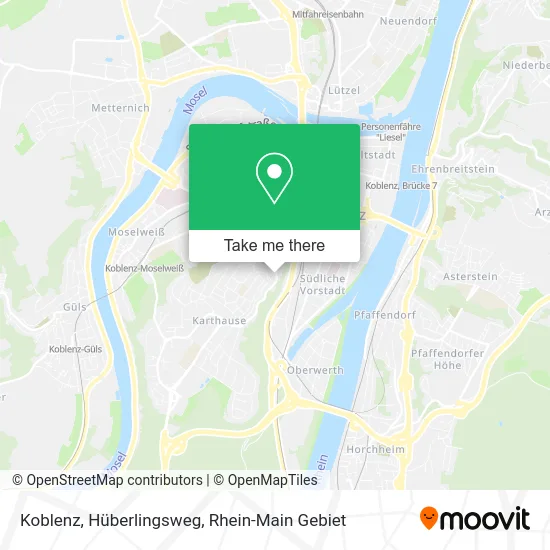 Карта Koblenz, Hüberlingsweg