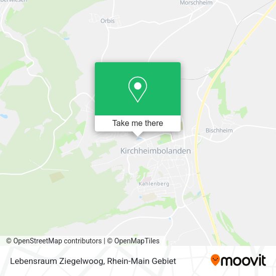 Карта Lebensraum Ziegelwoog
