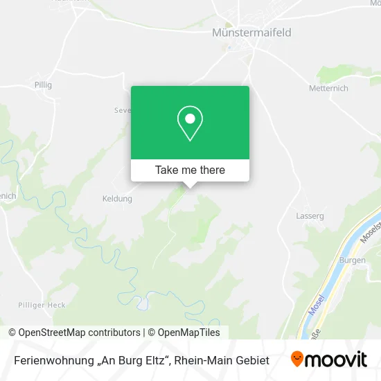 Карта Ferienwohnung „An Burg Eltz“