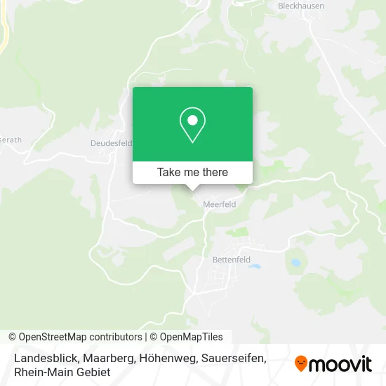 Карта Landesblick, Maarberg, Höhenweg, Sauerseifen