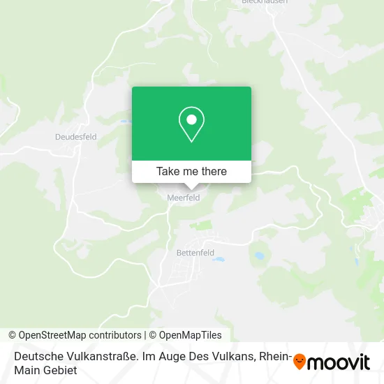 Карта Deutsche Vulkanstraße. Im Auge Des Vulkans