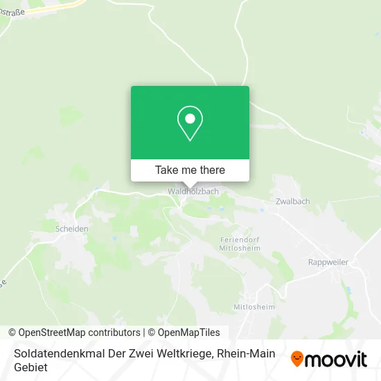 Карта Soldatendenkmal Der Zwei Weltkriege