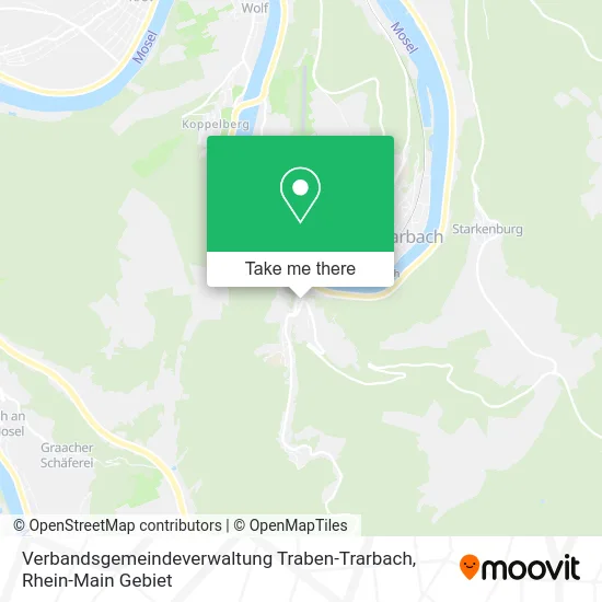 Карта Verbandsgemeindeverwaltung Traben-Trarbach