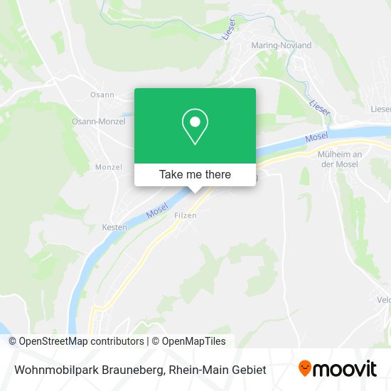 Карта Wohnmobilpark Brauneberg