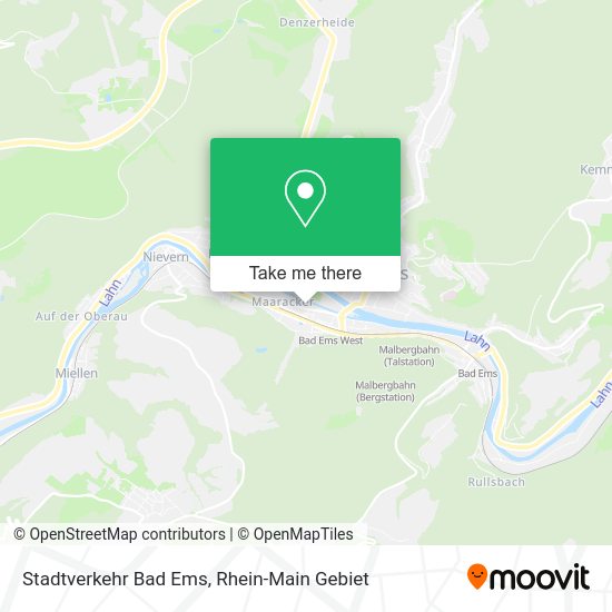Карта Stadtverkehr Bad Ems
