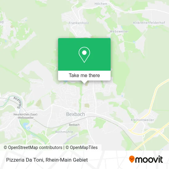 Карта Pizzeria Da Toni