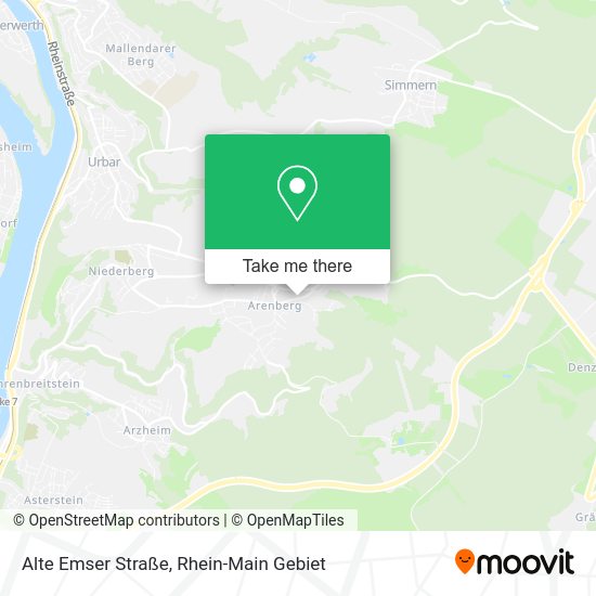 Карта Alte Emser Straße