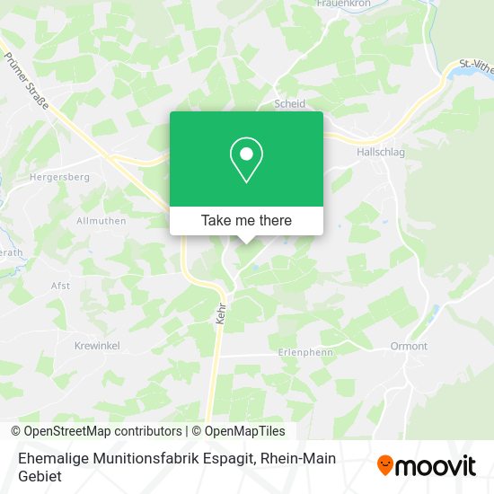 Карта Ehemalige Munitionsfabrik Espagit