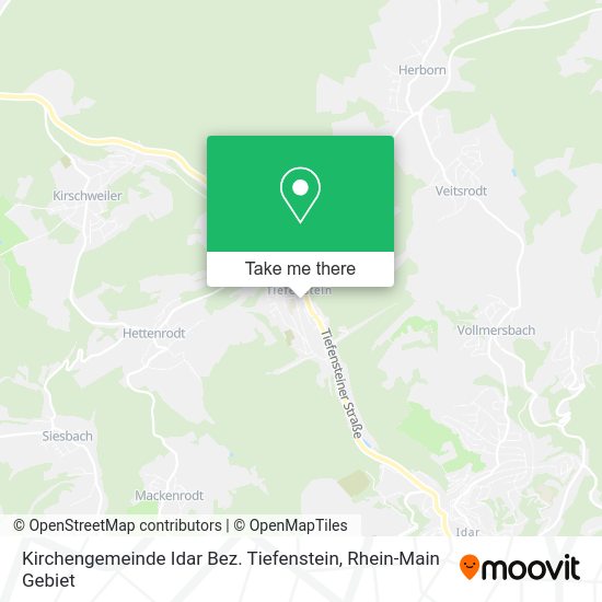 Карта Kirchengemeinde Idar Bez. Tiefenstein