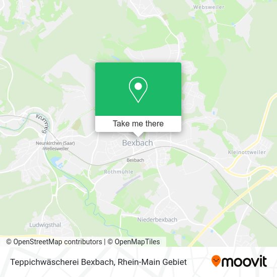 Карта Teppichwäscherei Bexbach
