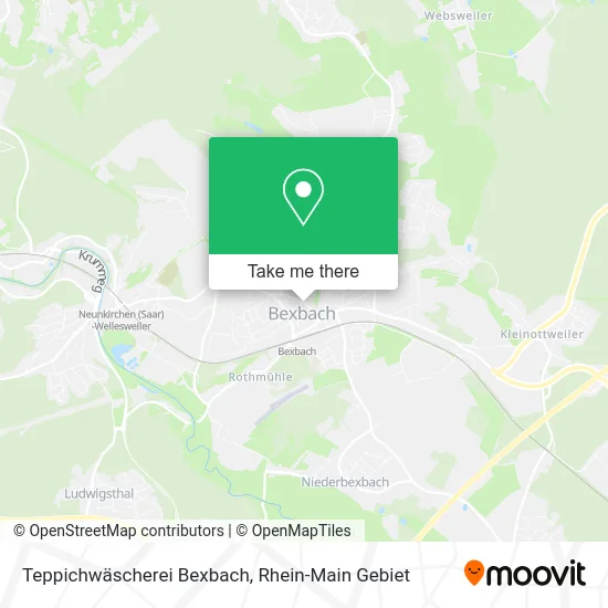 Карта Teppichwäscherei Bexbach