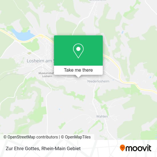 Zur Ehre Gottes map