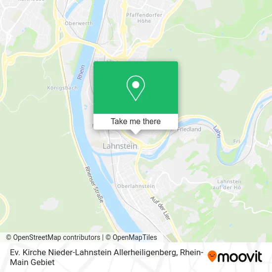 Карта Ev. Kirche Nieder-Lahnstein Allerheiligenberg