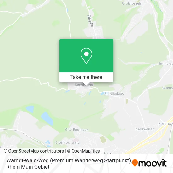 Карта Warndt-Wald-Weg (Premium Wanderweg Startpunkt)