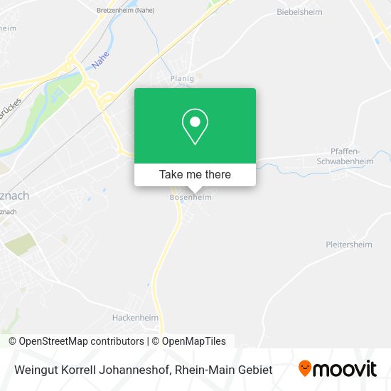 Карта Weingut Korrell Johanneshof