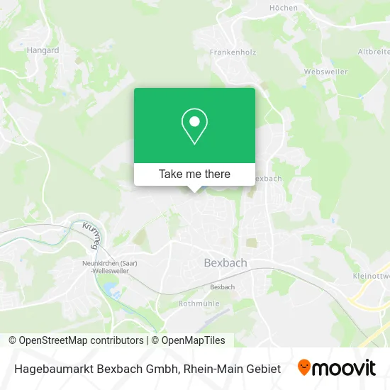 Карта Hagebaumarkt Bexbach Gmbh