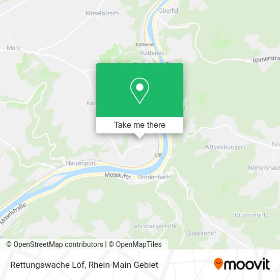 Карта Rettungswache Löf