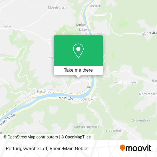 Карта Rettungswache Löf