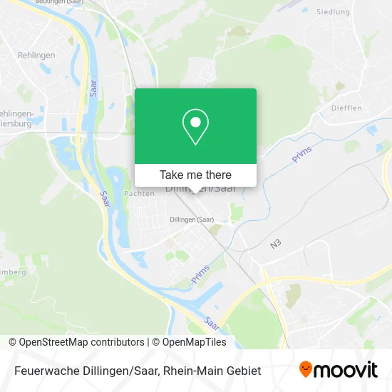 Карта Feuerwache Dillingen/Saar