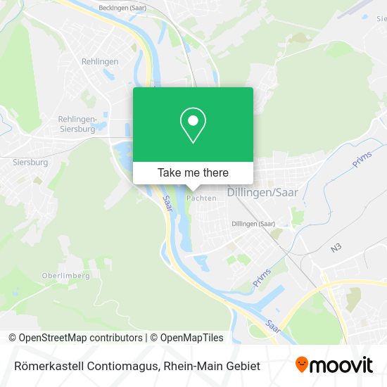 Карта Römerkastell Contiomagus