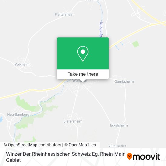 Карта Winzer Der Rheinhessischen Schweiz Eg