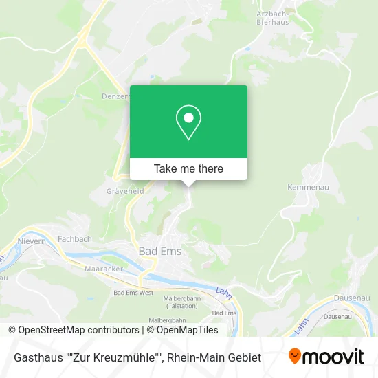 Карта Gasthaus ""Zur Kreuzmühle""
