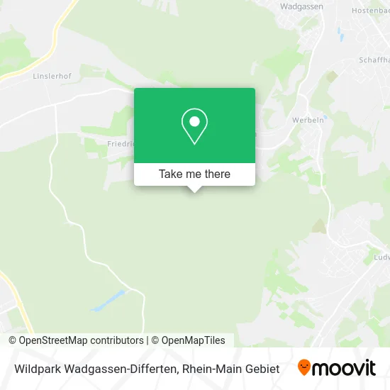 Карта Wildpark Wadgassen-Differten
