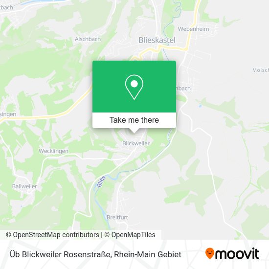 Карта Üb Blickweiler Rosenstraße
