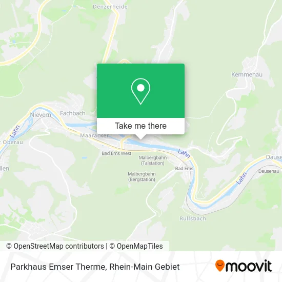 Карта Parkhaus Emser Therme