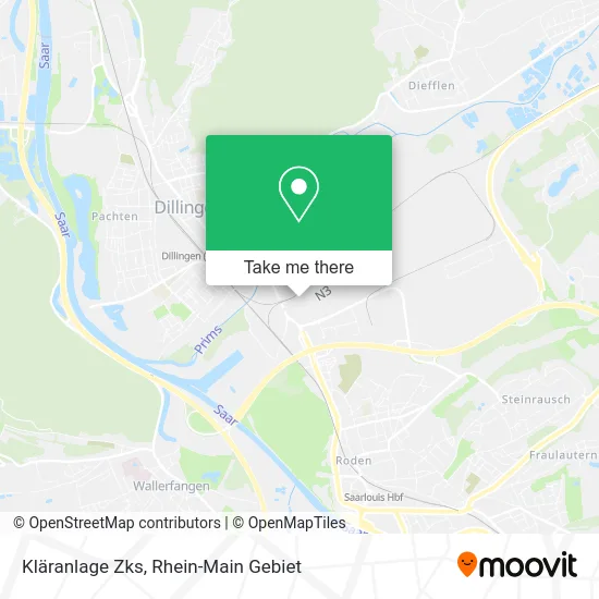 Карта Kläranlage Zks