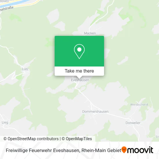 Карта Freiwillige Feuerwehr Eveshausen