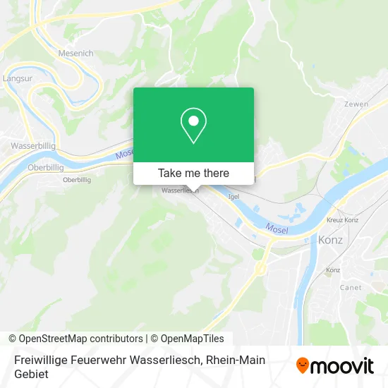 Карта Freiwillige Feuerwehr Wasserliesch