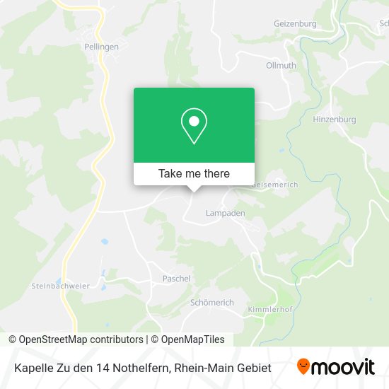 Карта Kapelle Zu den 14 Nothelfern