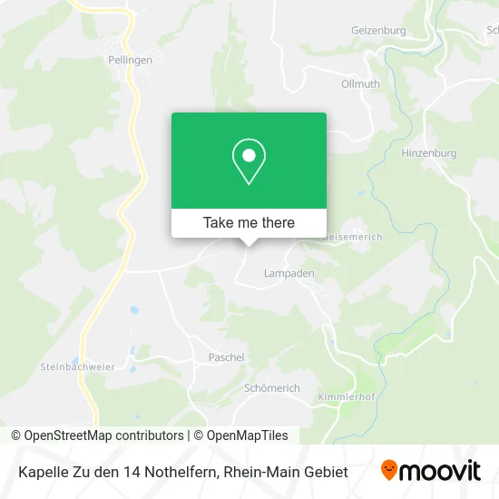 Карта Kapelle Zu den 14 Nothelfern