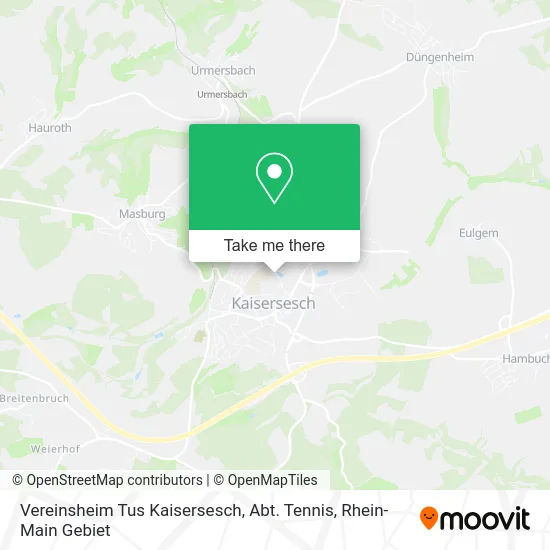 Карта Vereinsheim Tus Kaisersesch, Abt. Tennis