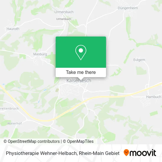 Карта Physiotherapie Wehner-Helbach