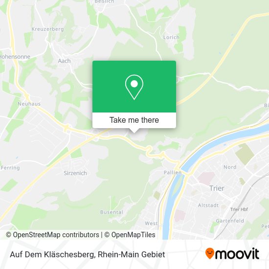 Карта Auf Dem Kläschesberg