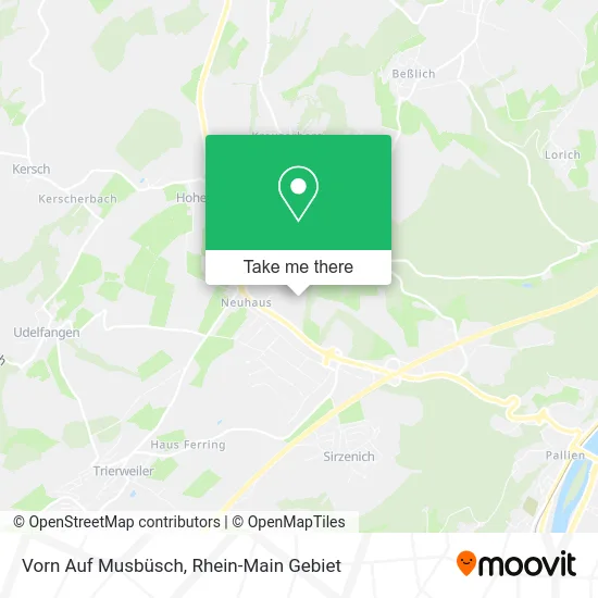 Карта Vorn Auf Musbüsch