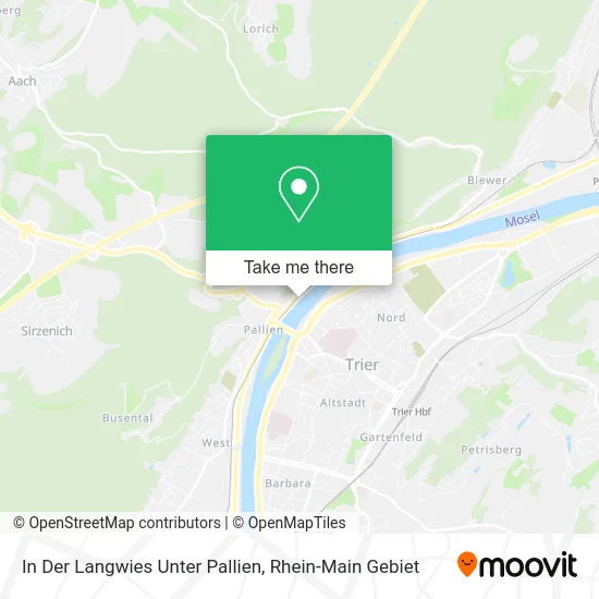 Карта In Der Langwies Unter Pallien