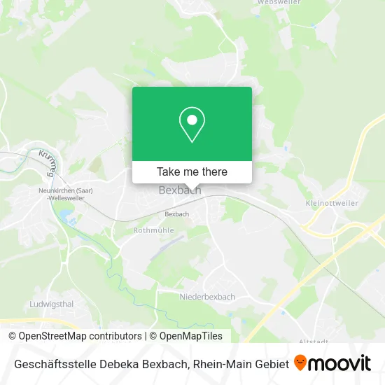 Карта Geschäftsstelle Debeka Bexbach