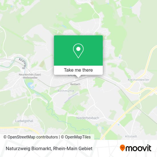 Карта Naturzweig Biomarkt